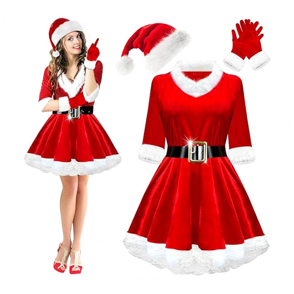 Elf Costume Christmas - مجموعة أزياء السيدة كلوز مكونة من