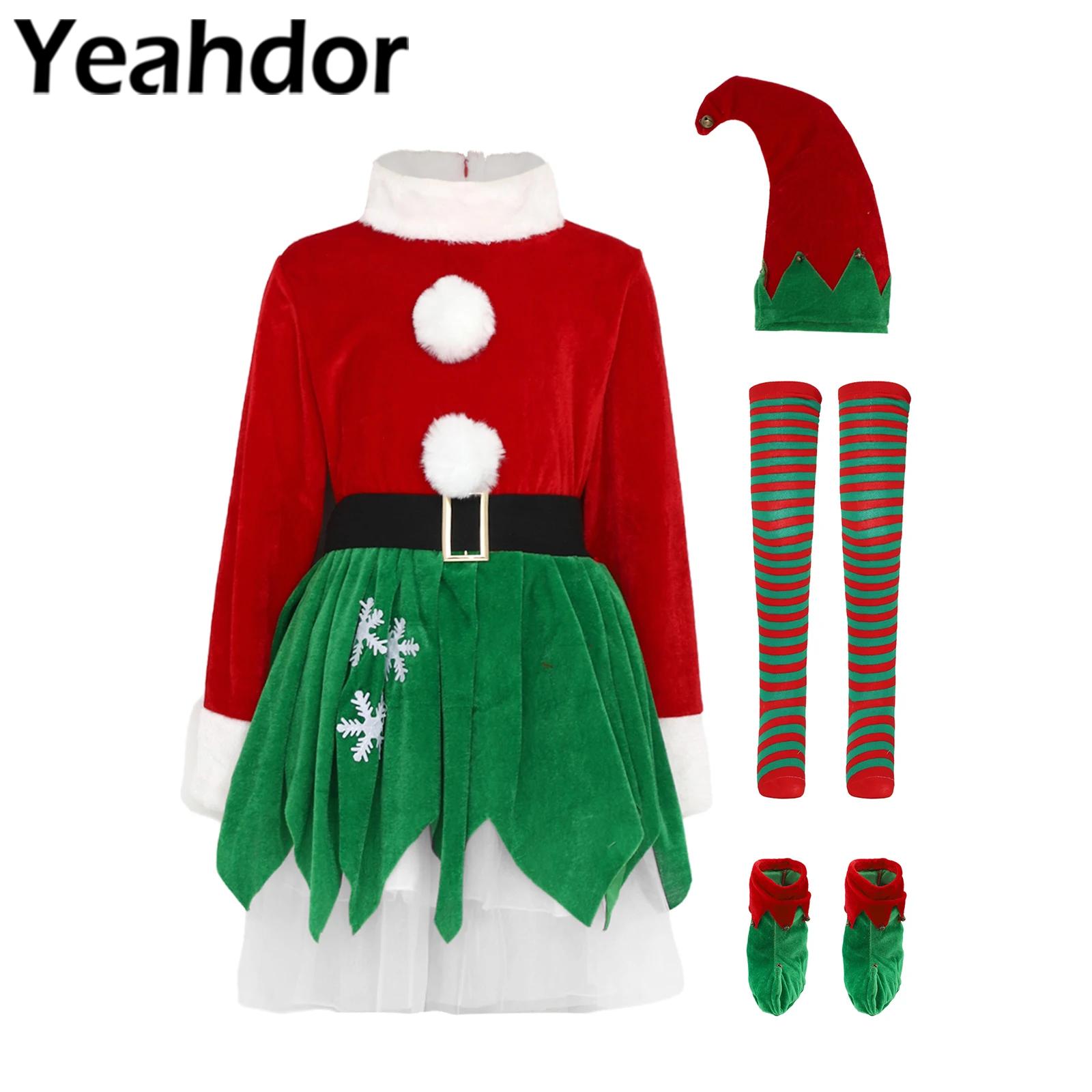 Elf Costume Christmas - أطفال بنات عيد الميلاد عيد الميلاد