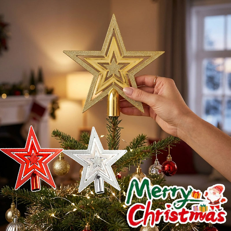Star Tree Topper - 1-20 قطعة من زينة النجمة الخماسية