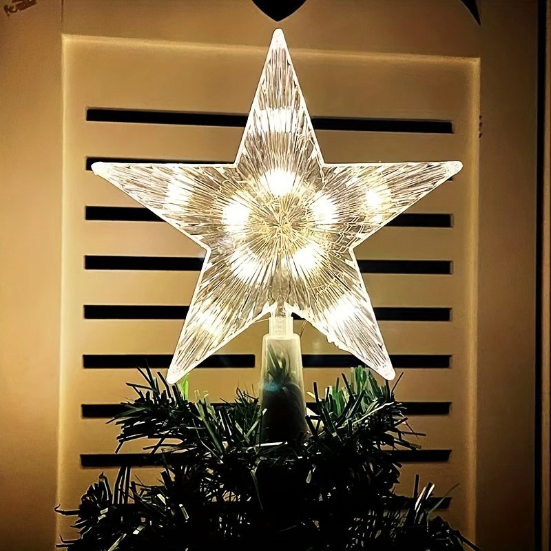Star Tree Topper - زينة شجرة عيد الميلاد المضيئة بطول