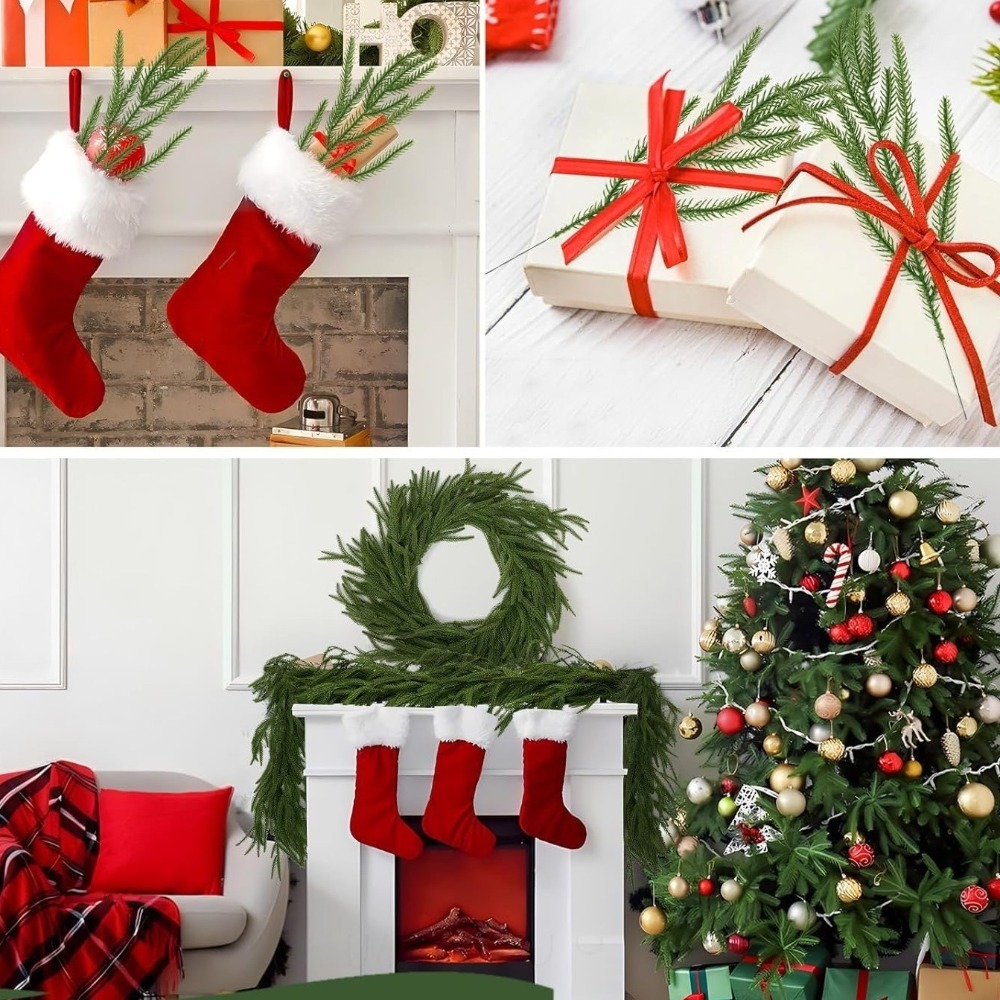 10 قطعة عيد الميلاد الاصطناعي  - مراجعة Christmas Wreath Fake وسعره