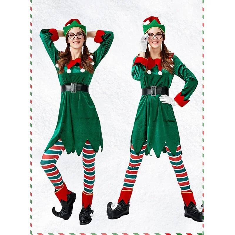 زي تنكري لسانتا كلوز، زي عيد ا - مراجعة Elf Costume Christmas وسعره