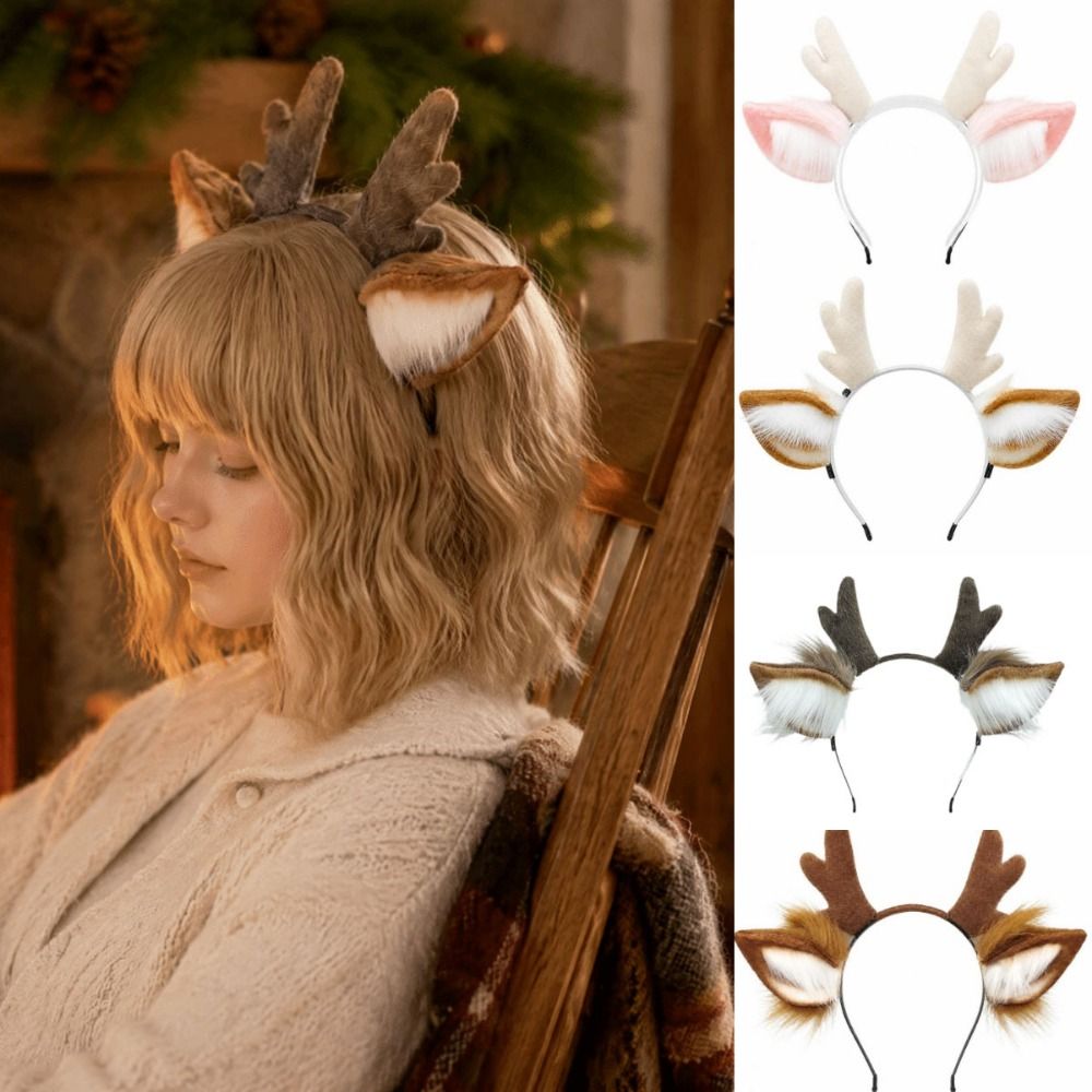 عصابة رأس بقرون الغزال مصنوعة  - مراجعة Reindeer Antlers Headband وسعره