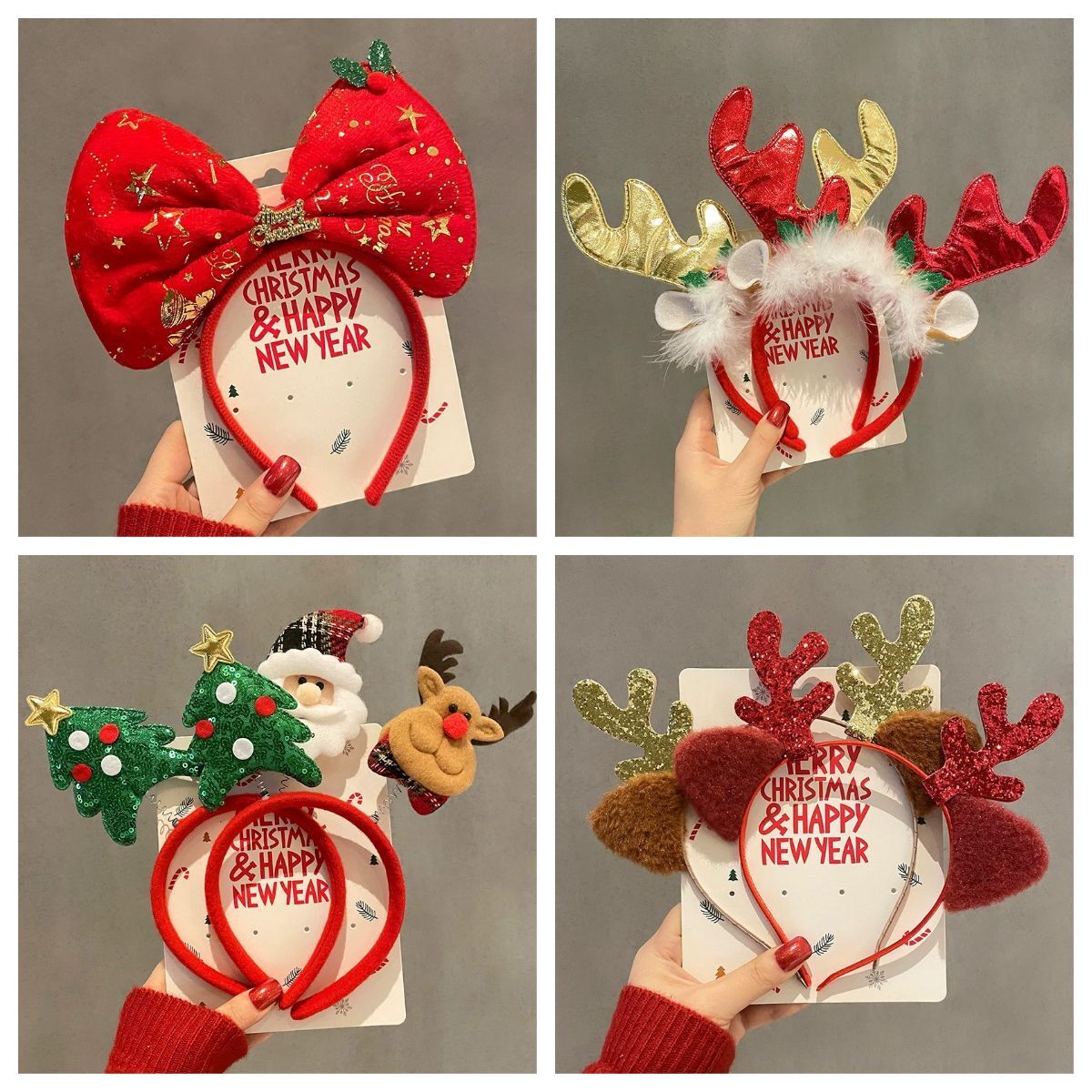 1-10 قطع، عصابات رأس بتصميمات  - مراجعة Reindeer Antlers Headband وسعره