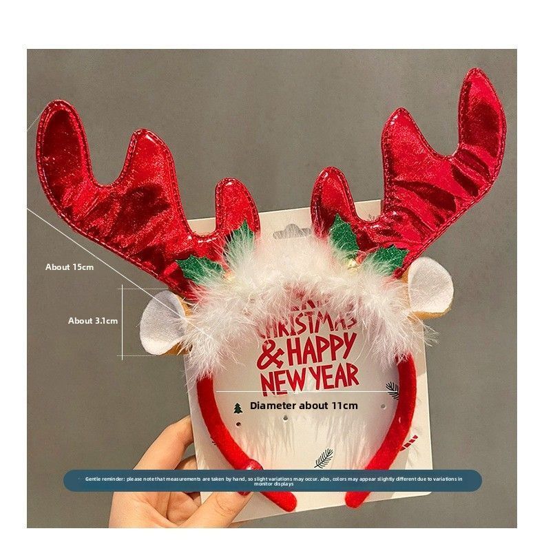 1-10 قطع، عصابات رأس بتصميمات  - مراجعة Reindeer Antlers Headband وسعره