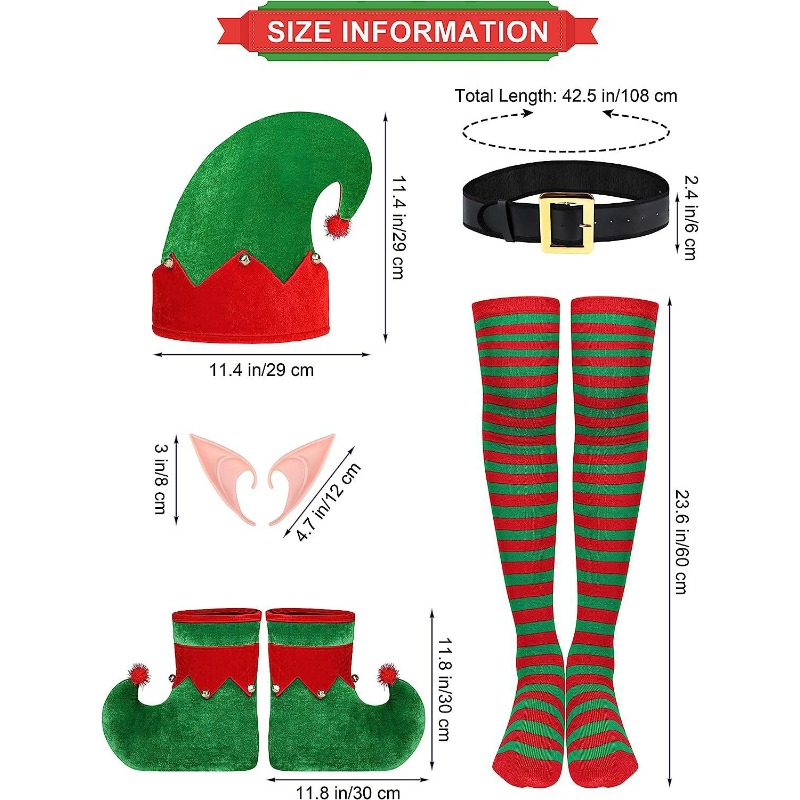 زي تنكري لشخصية قزم عيد الميلا - مراجعة Elf Costume Christmas وسعره