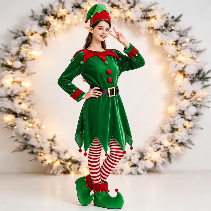 زي تنكري لشخصية قزم عيد الميلا - مراجعة Elf Costume Christmas وسعره