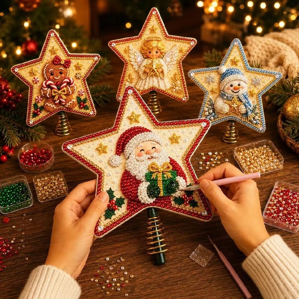زينة شجرة عيد الميلاد على شكل  - مراجعة Star Tree Topper وسعره