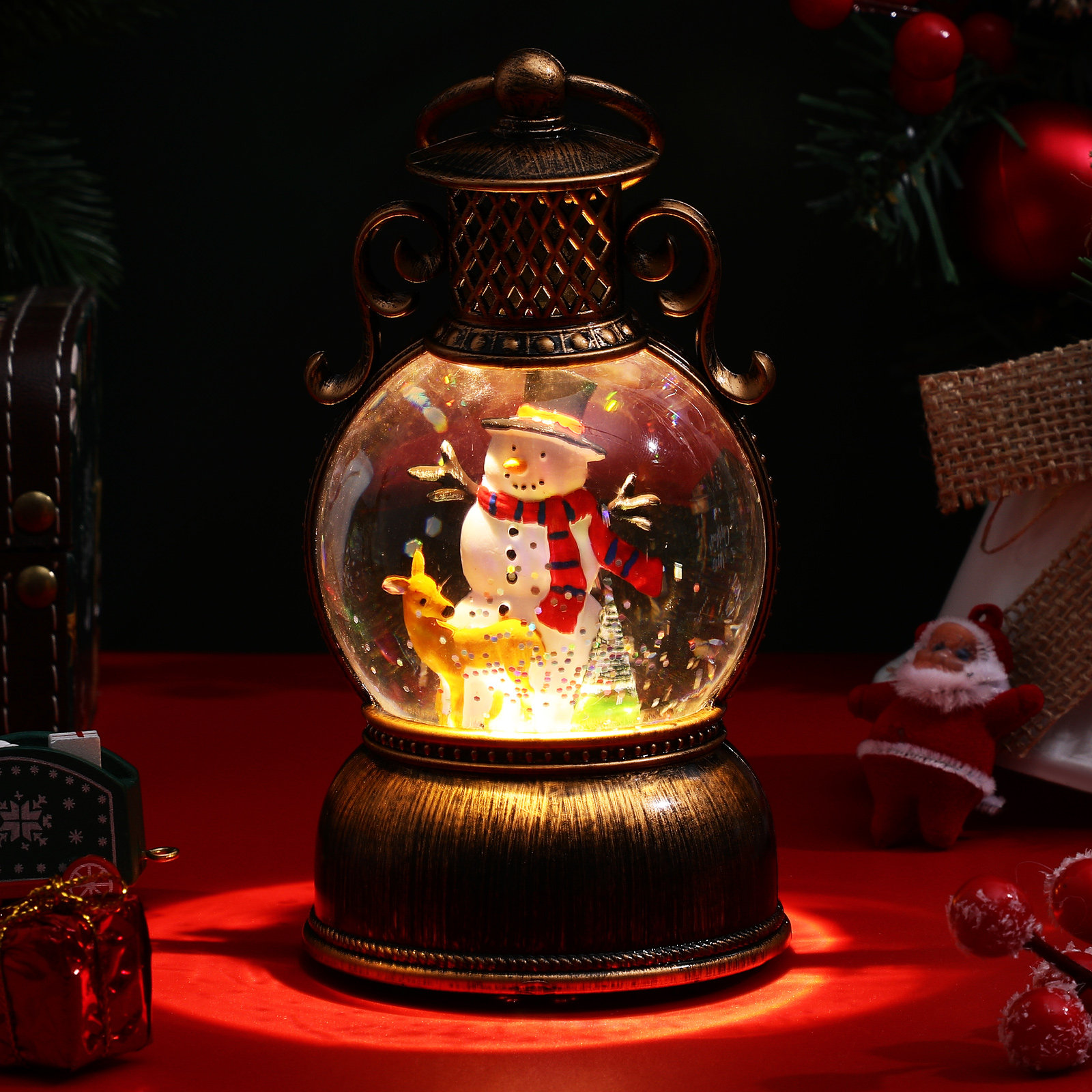 صندوق موسيقى عيد الميلاد مع كر - مراجعة Snow Globe Musical وسعره