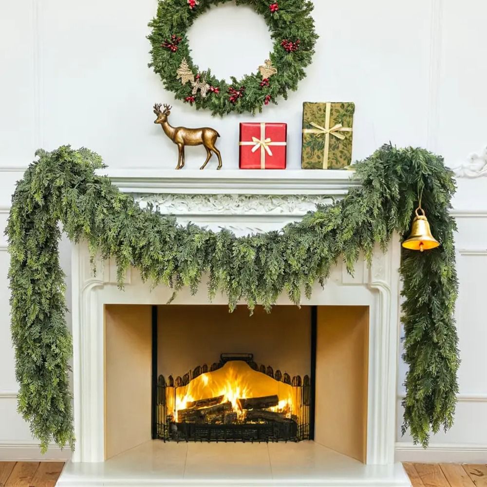 1.8/2.7 متر الاصطناعي نورفولك  - مراجعة Christmas Wreath Fake وسعره