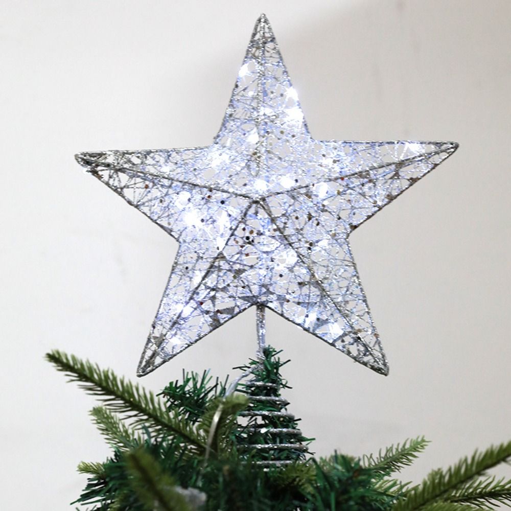 الإبداعية الخماسية نجمة LED شج - مراجعة Star Tree Topper وسعره
