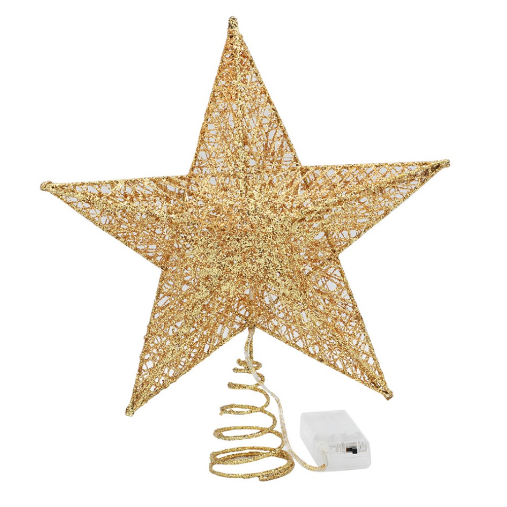 الإبداعية الخماسية نجمة LED شج - مراجعة Star Tree Topper وسعره