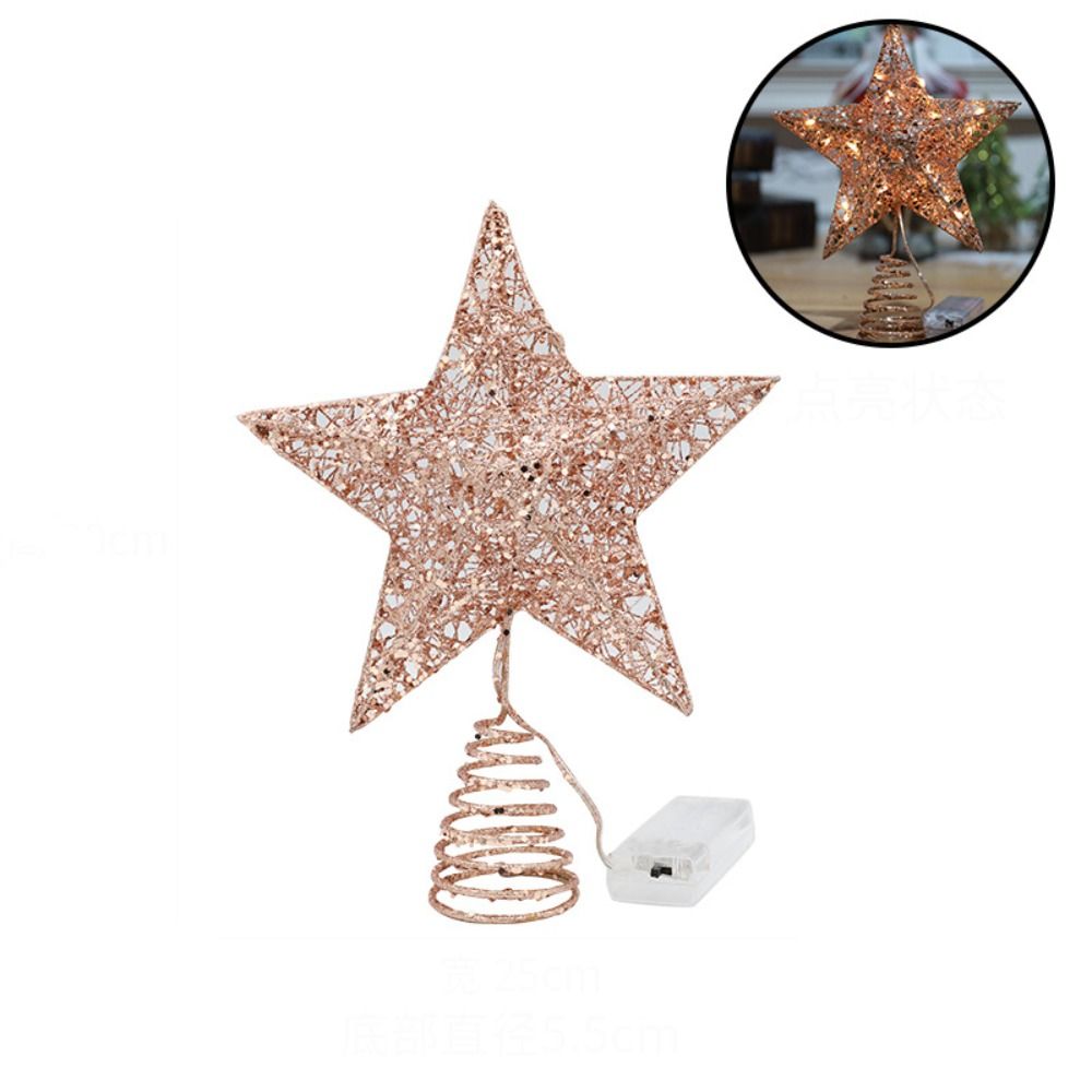 الإبداعية الخماسية نجمة LED شج - مراجعة Star Tree Topper وسعره