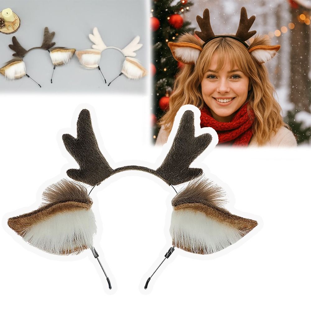 آذان الغزلان الرنة قرن الوعل ع - مراجعة Reindeer Antlers Headband وسعره