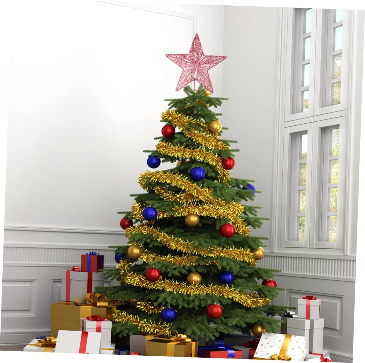 عيد الميلاد الوردي البنتاغون أ - مراجعة Star Tree Topper وسعره