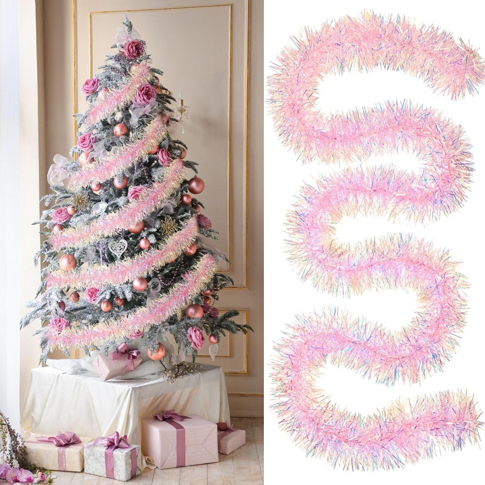 شريط زينة عيد الميلاد بطول 2 م - مراجعة Tinsel Garland Decoration وسعره