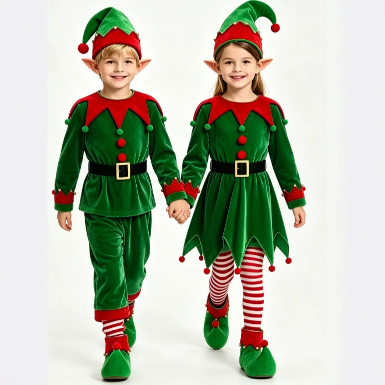 أزياء عيد الميلاد للأولاد والب - مراجعة Elf Costume Christmas وسعره