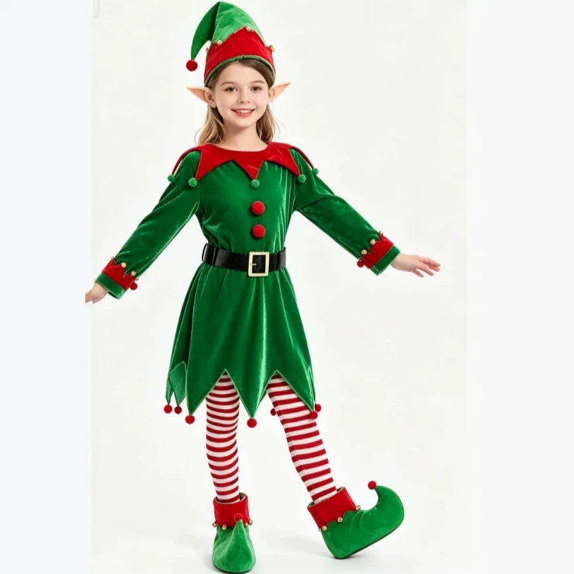 أزياء عيد الميلاد للأولاد والب - مراجعة Elf Costume Christmas وسعره