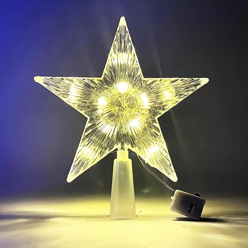 زينة شجرة عيد الميلاد المضيئة  - مراجعة Star Tree Topper وسعره