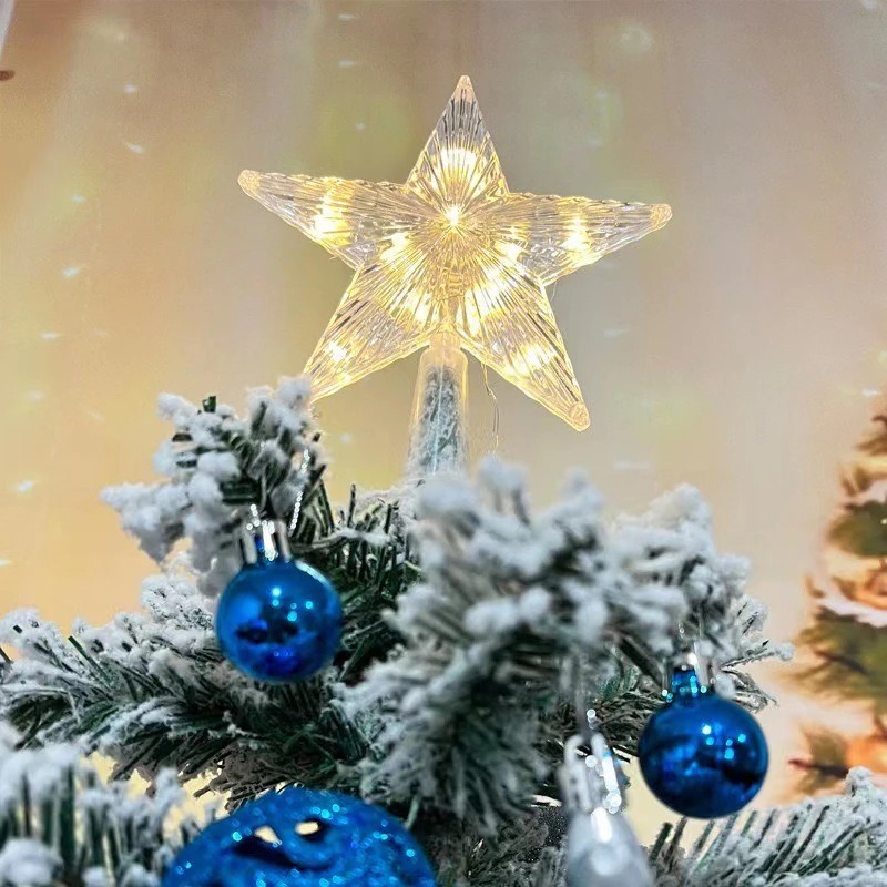 زينة شجرة عيد الميلاد المضيئة  - مراجعة Star Tree Topper وسعره