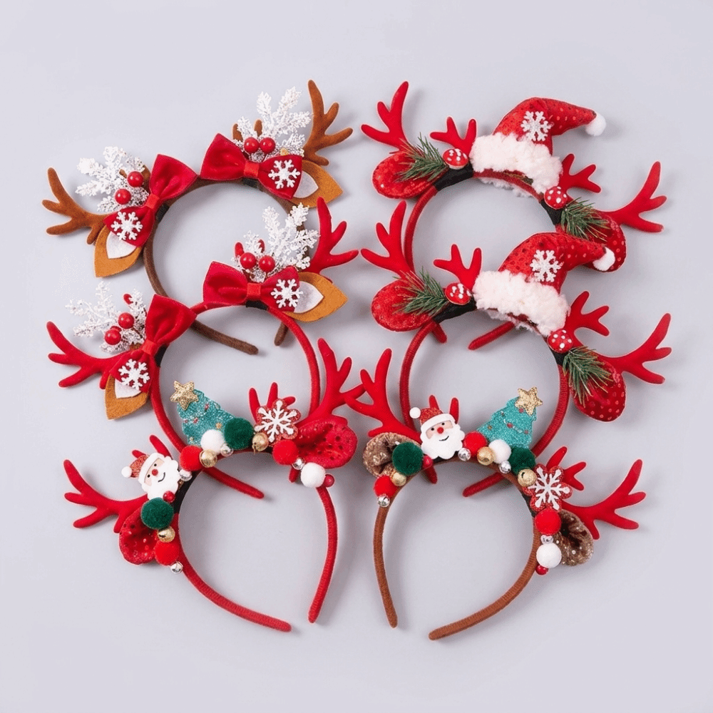 عصابة رأس من المخمل الأحمر بتص - مراجعة Reindeer Antlers Headband وسعره